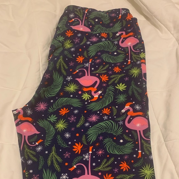 Christmas Flamingo LuLaRoe Leggings T/C